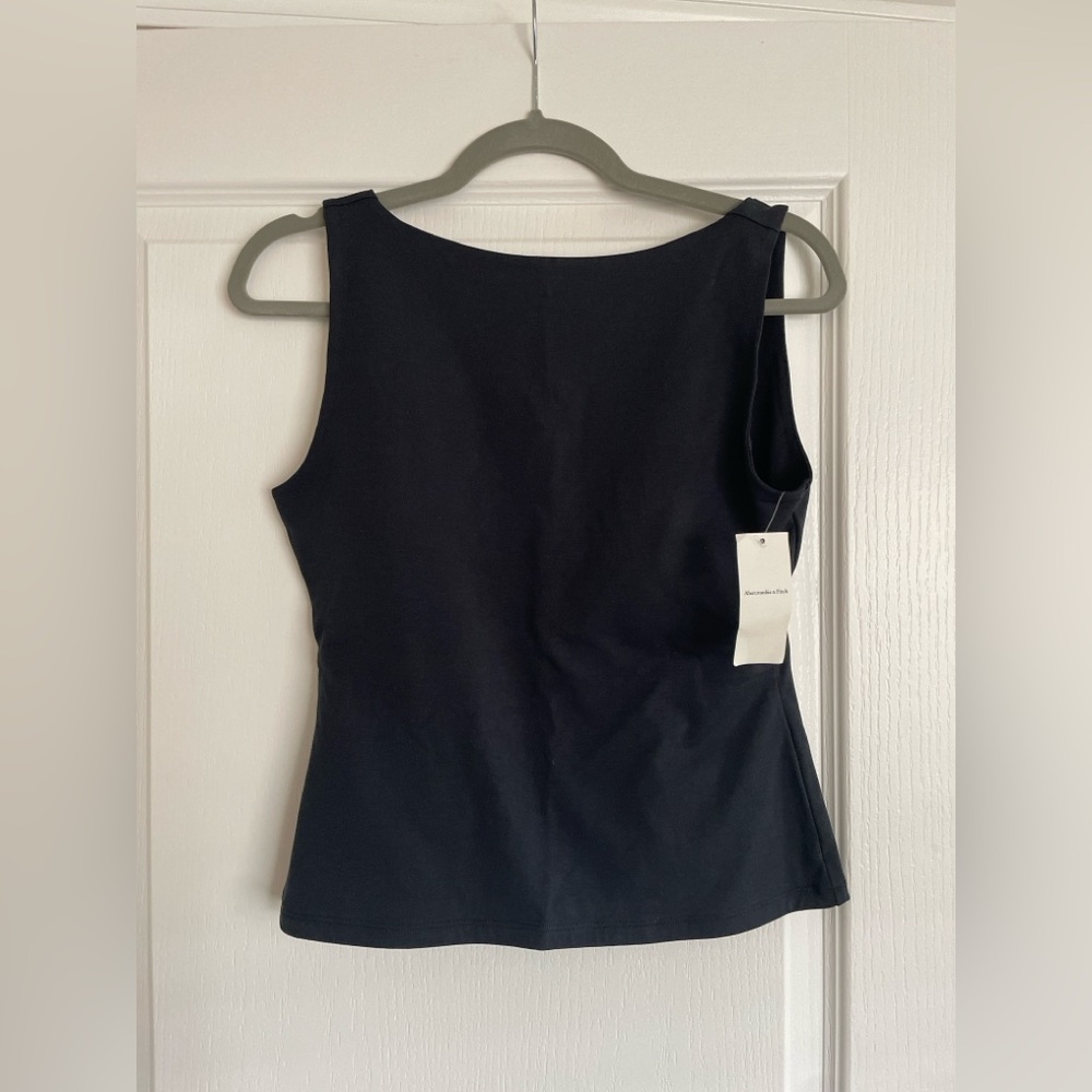 NWT Abercrombie & Fitch Bra-Free Scoop Back Slash Top